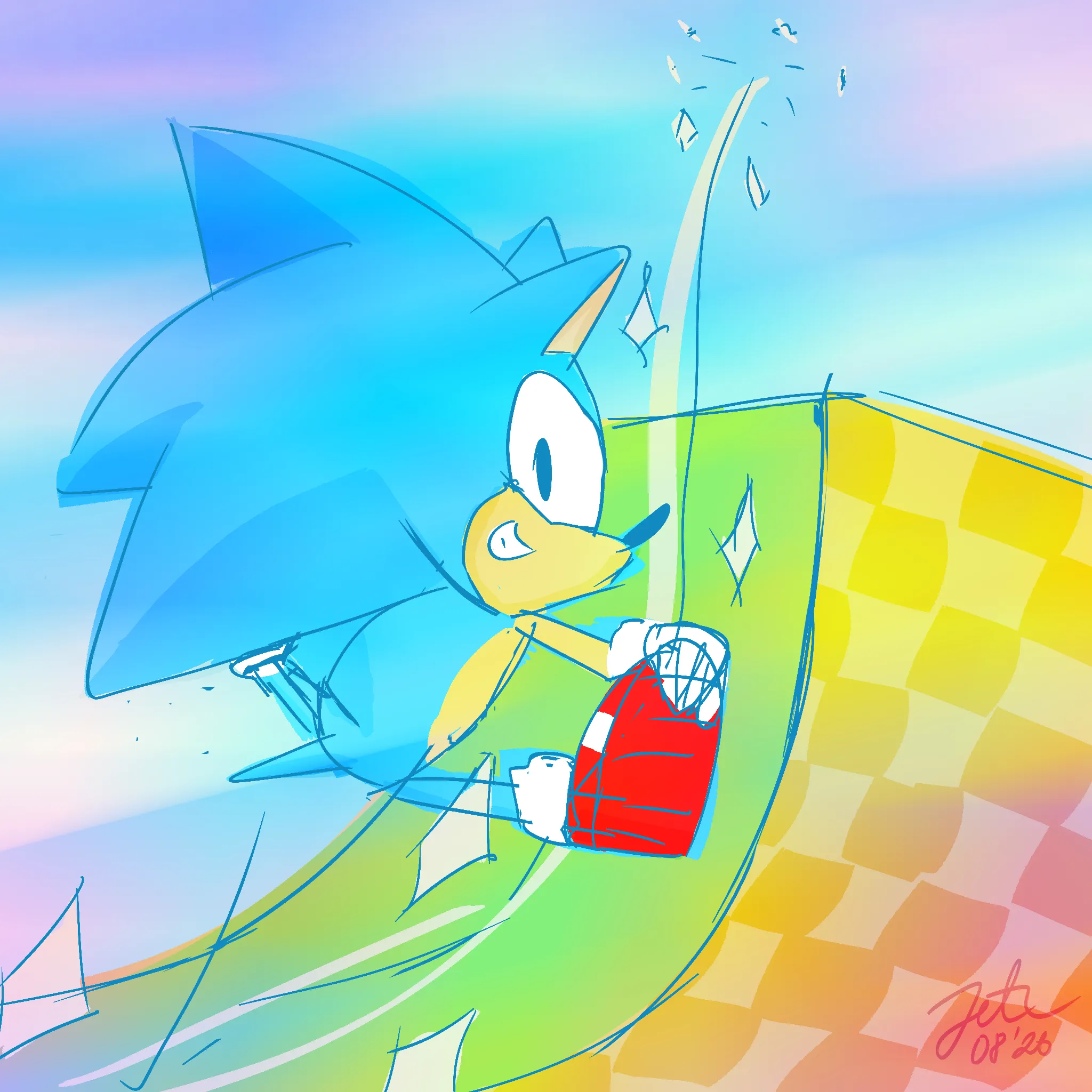 Концепт, вдохновлённый музыкой Sonic CD